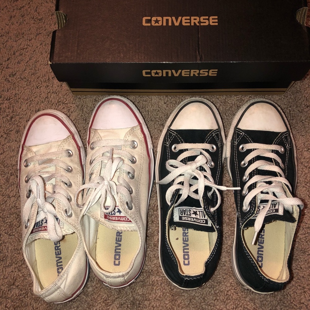 2 Pairs of Original Converse All Star Shoes